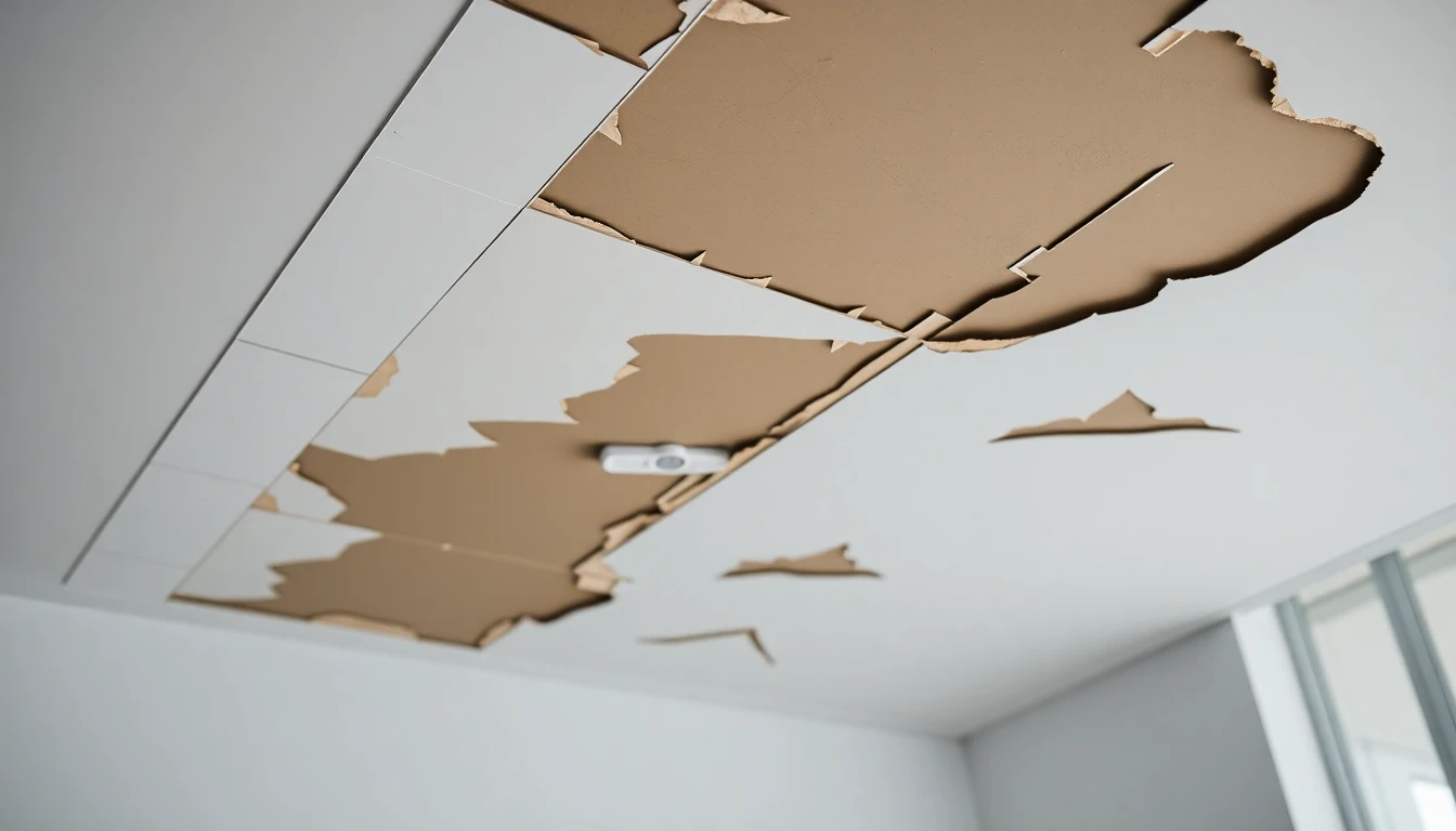 Ceiling Water Damage Repair